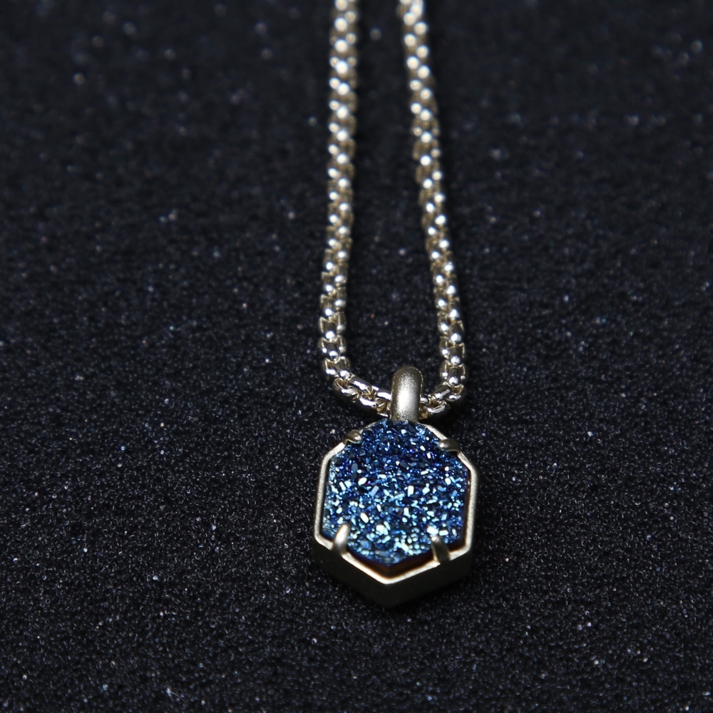 Kendra Scott Teo Blue Drusy NWT
